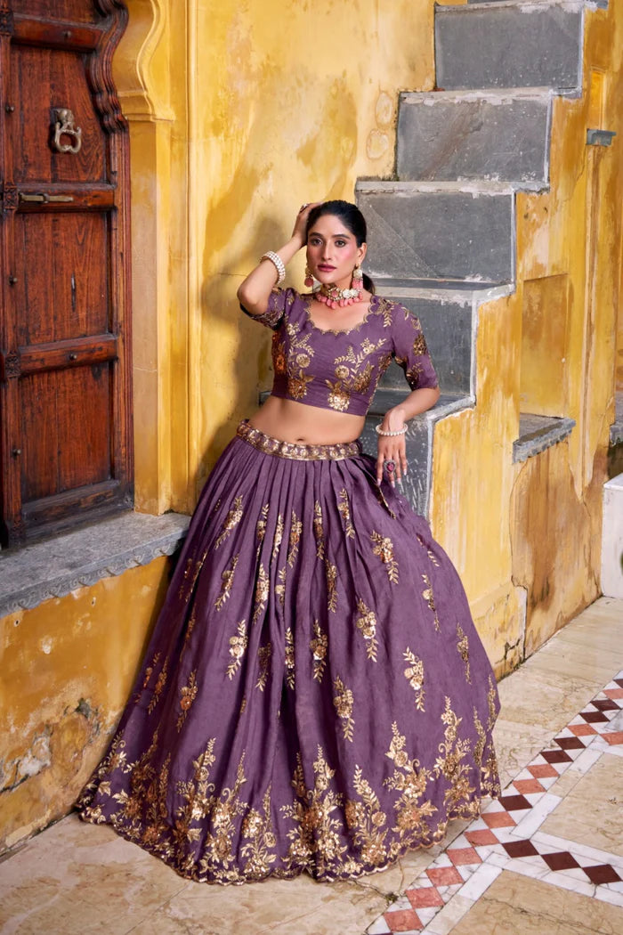 Women's Designer Ready to Wear Lehenga Saree | Heavy Zari & Sequins Embroidered Party Wear Ethnic Wear | Wedding, Reception & Festive Collection