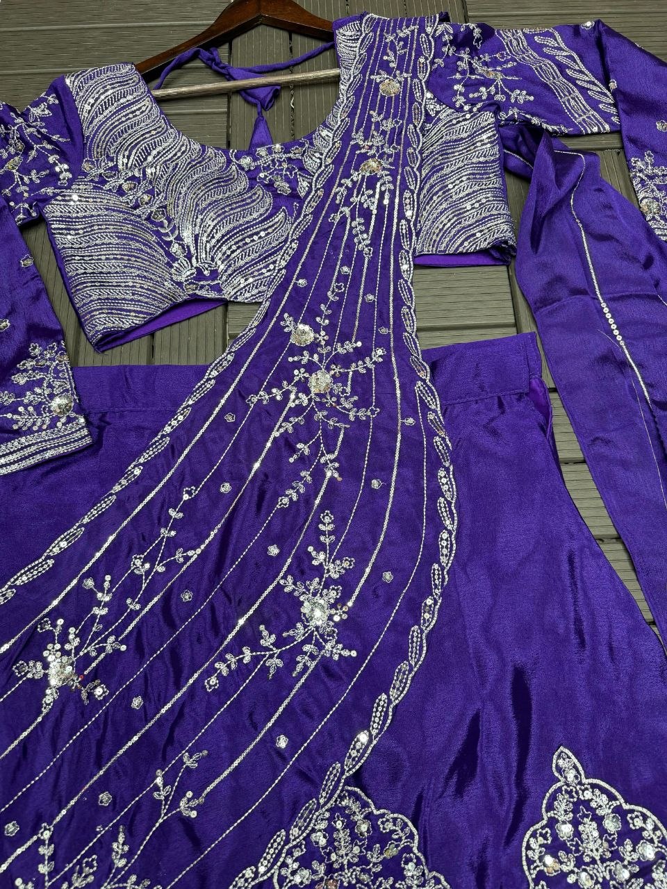*New Super Embroidery sequence work  Fancy Lehengha choli*
