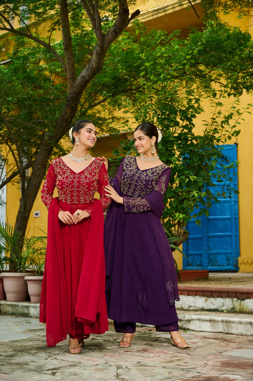PREMIUM READYMADE  KURTI WITH PANT & DUPATTA SET