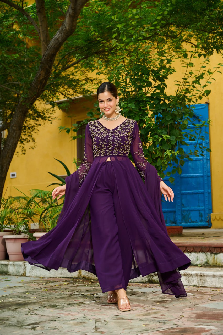 PREMIUM READYMADE  KURTI WITH PANT & DUPATTA SET