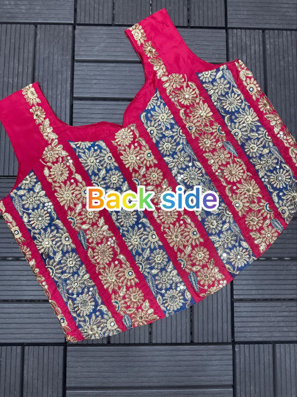 Luxury Party Wear Saree with Multi-Design Embroidered Blouse