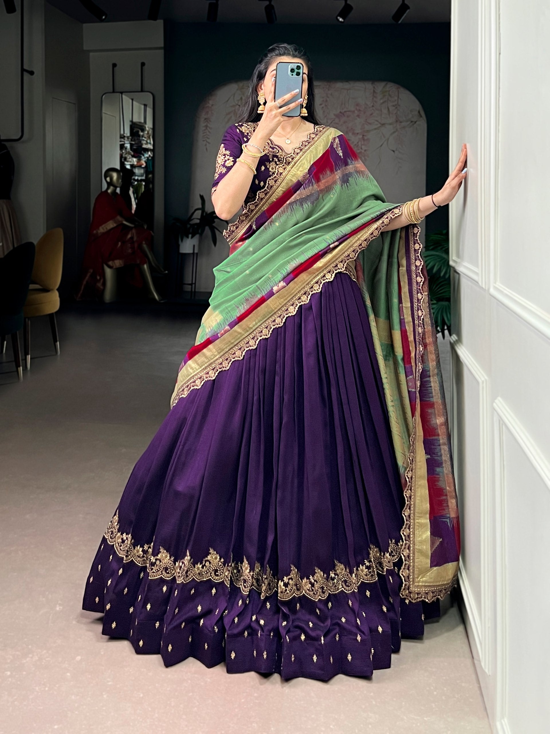 Trendy Lehenga Style Saree for Women – Party & Wedding Wear