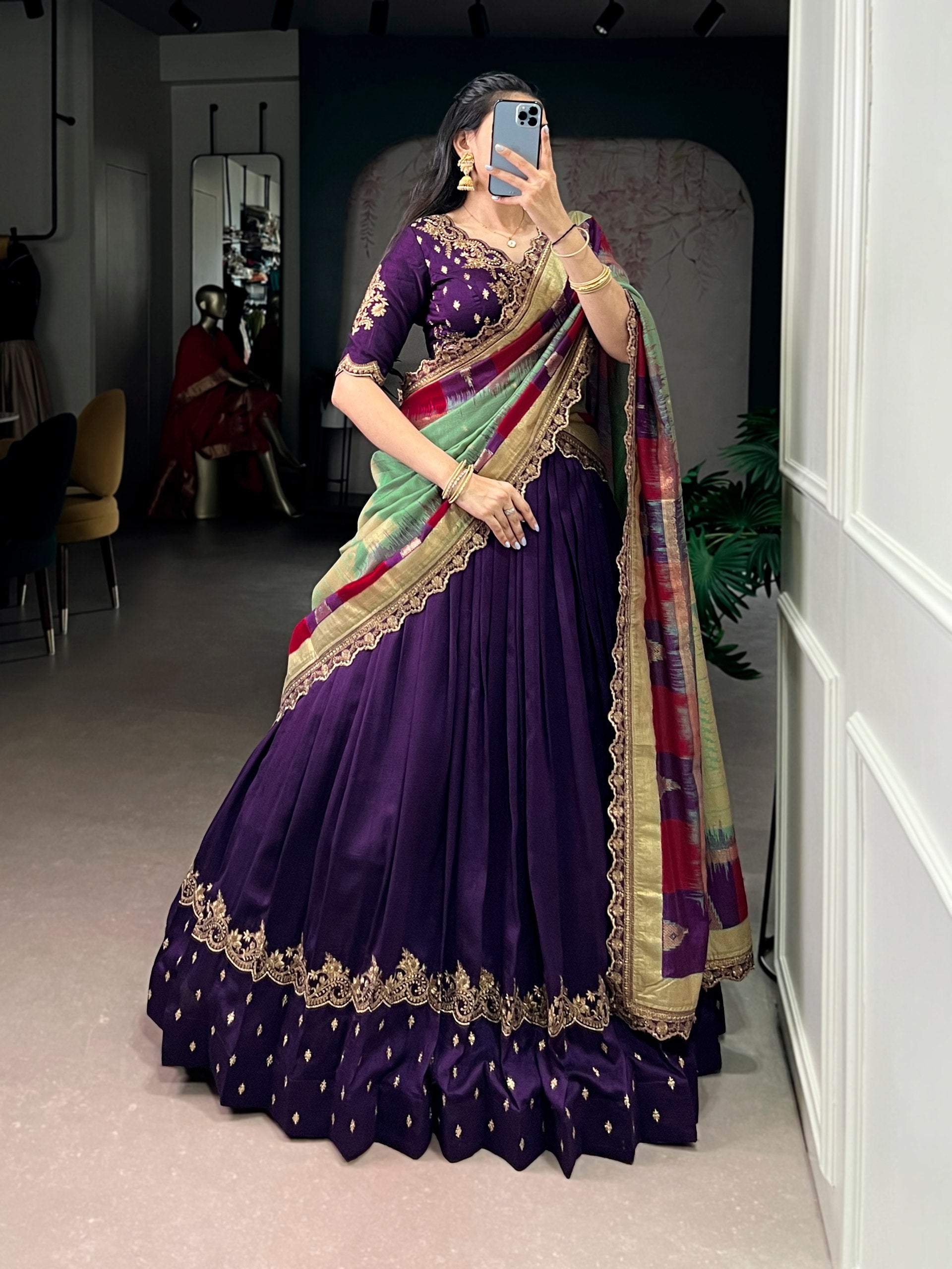 Trendy Lehenga Style Saree for Women – Party & Wedding Wear