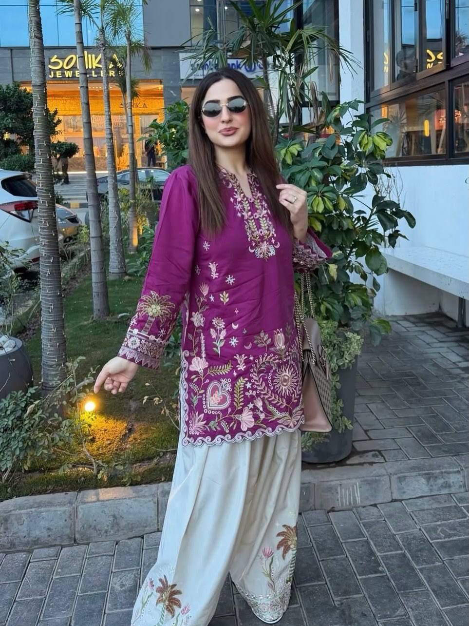 Women's Premium Embroidered Kurti Harem Pant Set | Designer Ethnic Co-Ord Set | Party, Festive & Casual Wear