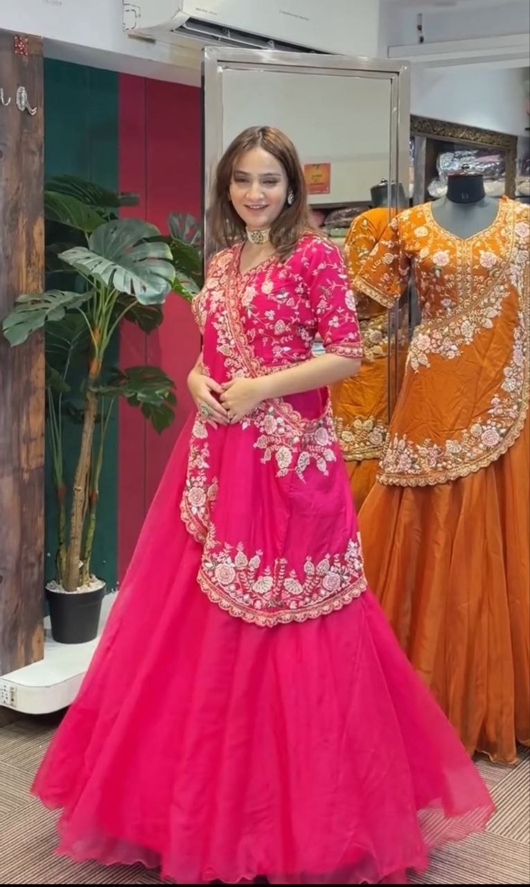 *🤷‍♀️New Launching Embroidery Work Lehenga Choli🤷‍♀️*