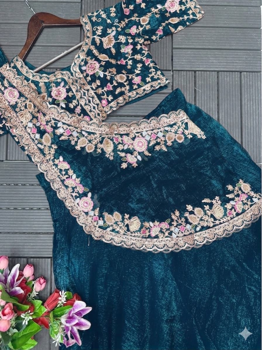 *🤷‍♀️New Launching Embroidery Work Lehenga Choli🤷‍♀️