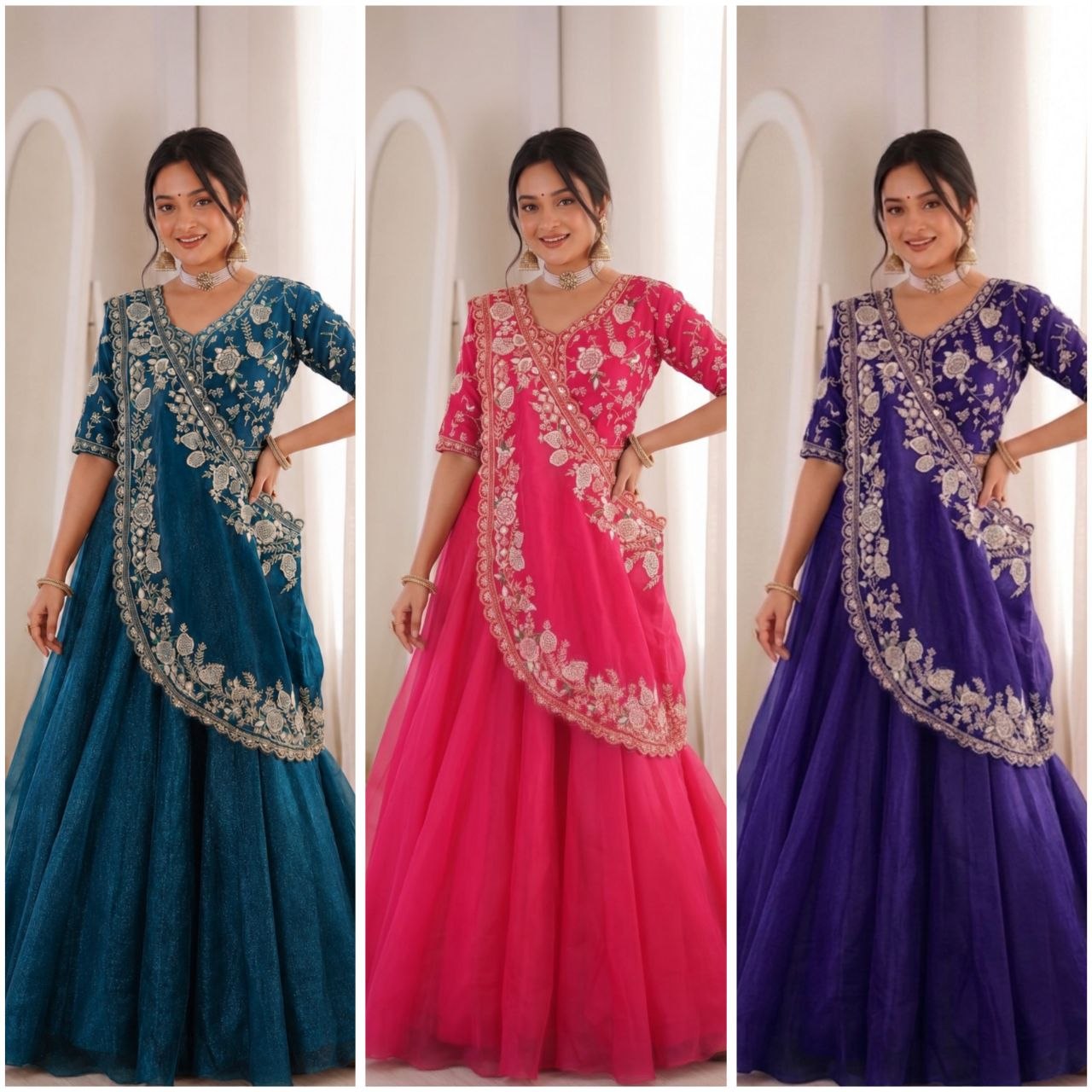 *🤷‍♀️New Launching Embroidery Work Lehenga Choli🤷‍♀️*