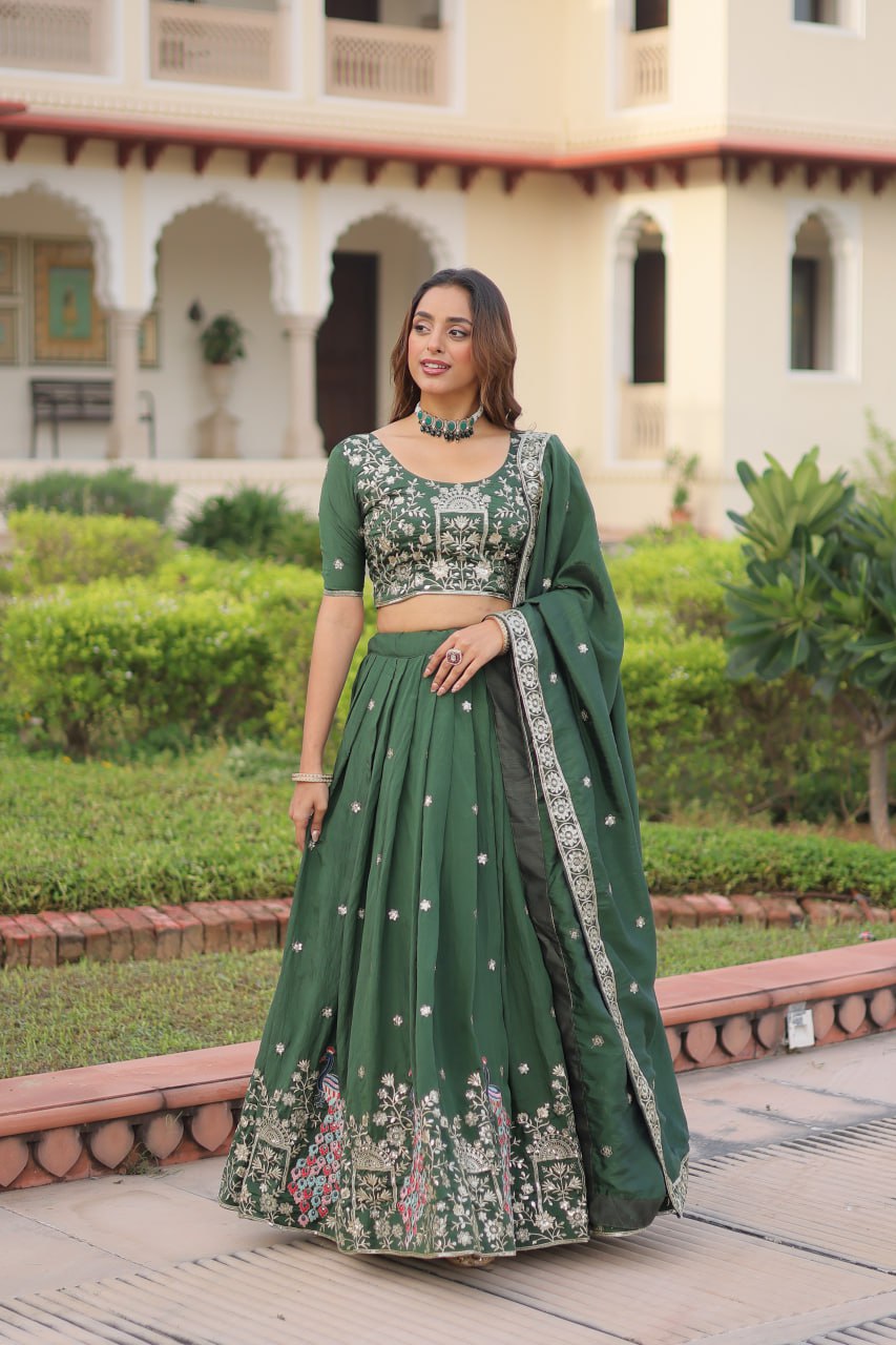 Bridal Style Designer Lehenga with Dupatta – Party & Wedding Wear