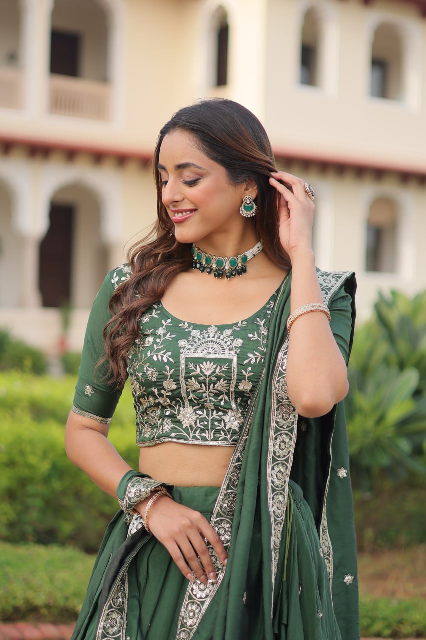 Bridal Style Designer Lehenga with Dupatta – Party & Wedding Wear