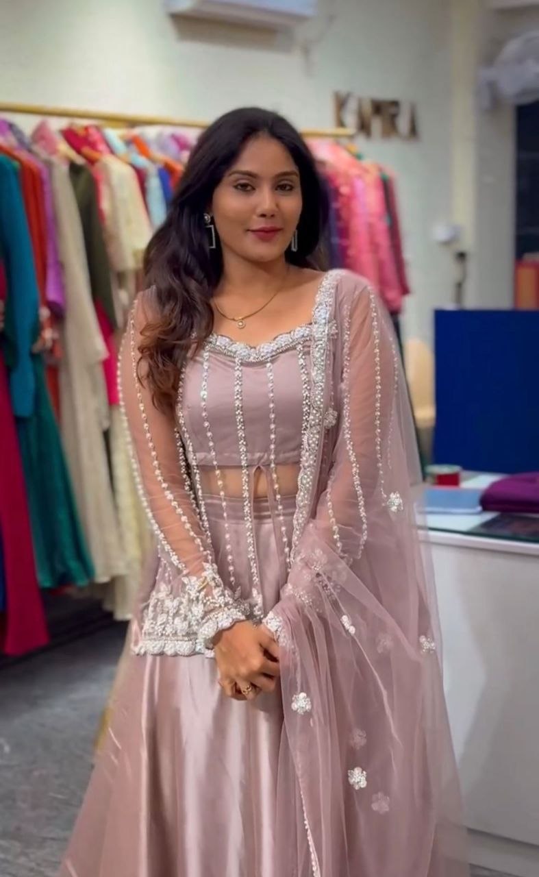 New Super Trending Party Wear Koti with Lehenga
