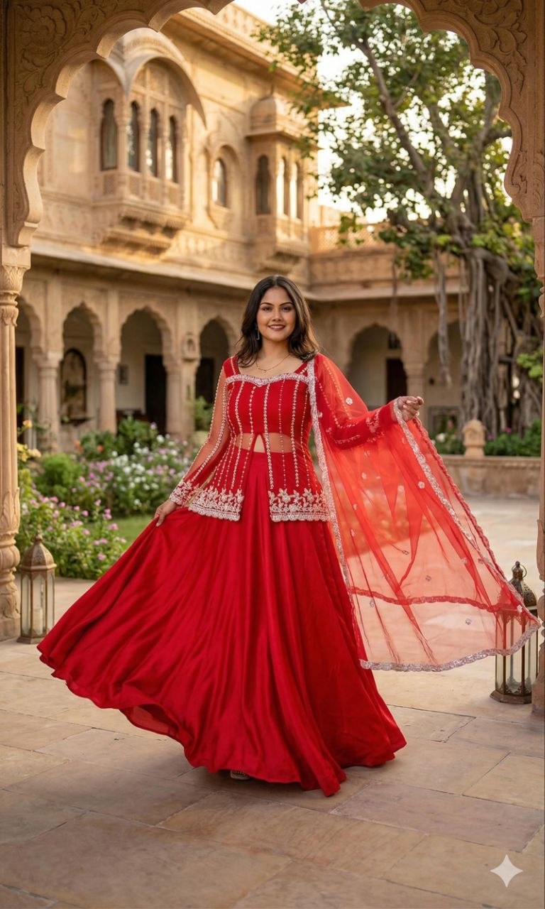 New Super Trending Party Wear Koti with Lehenga
