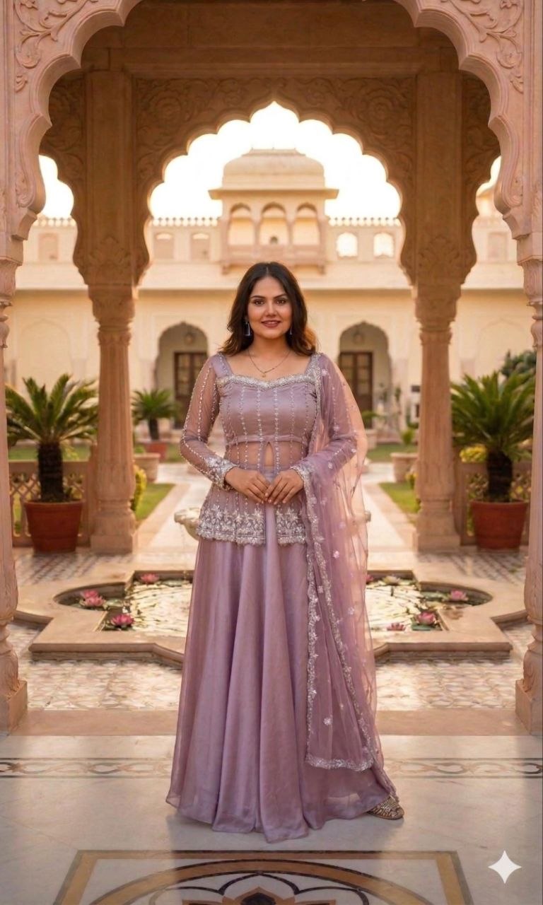 New Super Trending Party Wear Koti with Lehenga