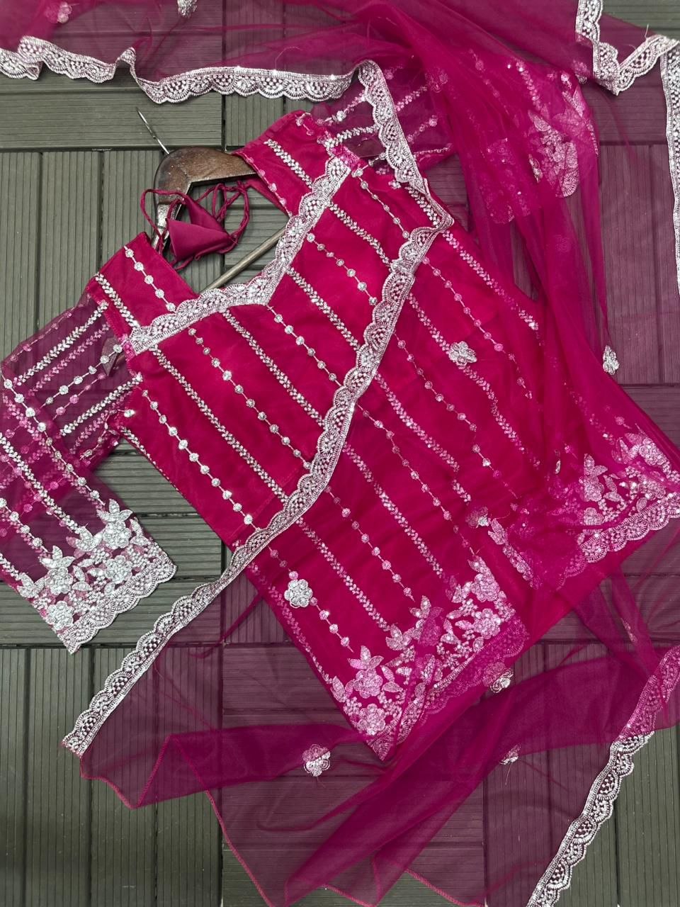 New Super Trending Party Wear Koti with Lehenga