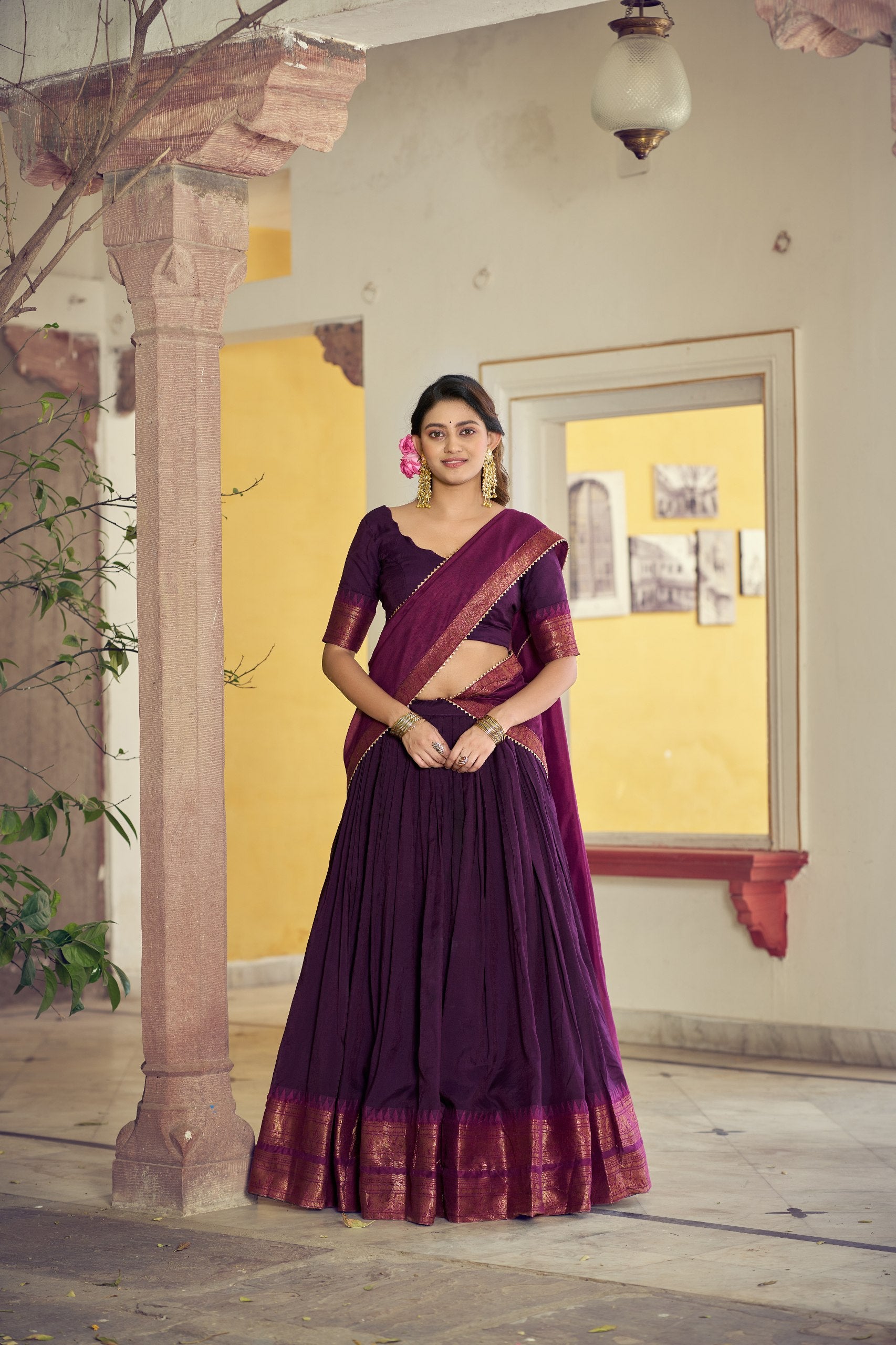Crafted to reflect the beauty of South Indian traditions while offering comfort and effortless festive charm