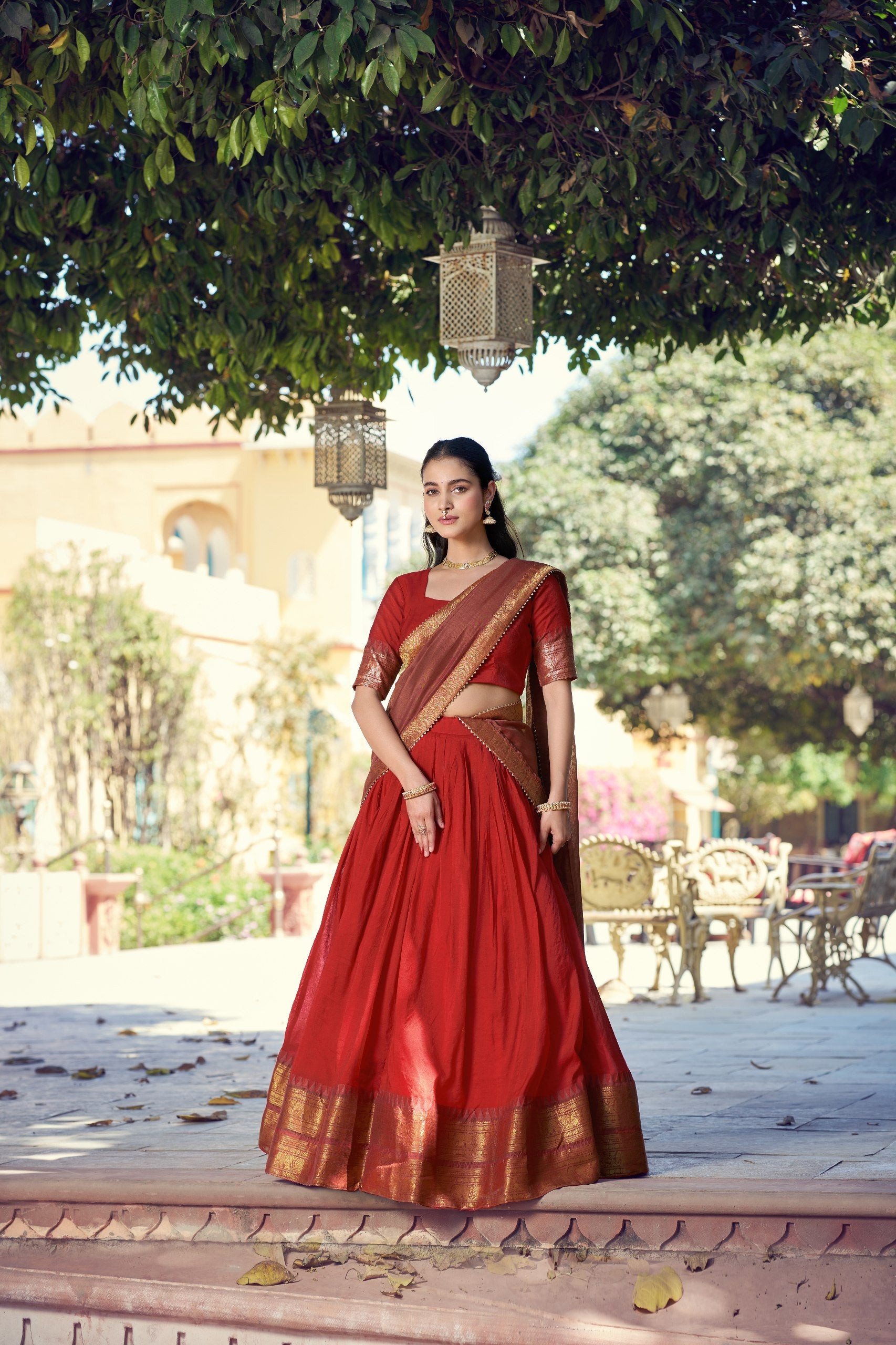Crafted to reflect the beauty of South Indian traditions while offering comfort and effortless festive charm