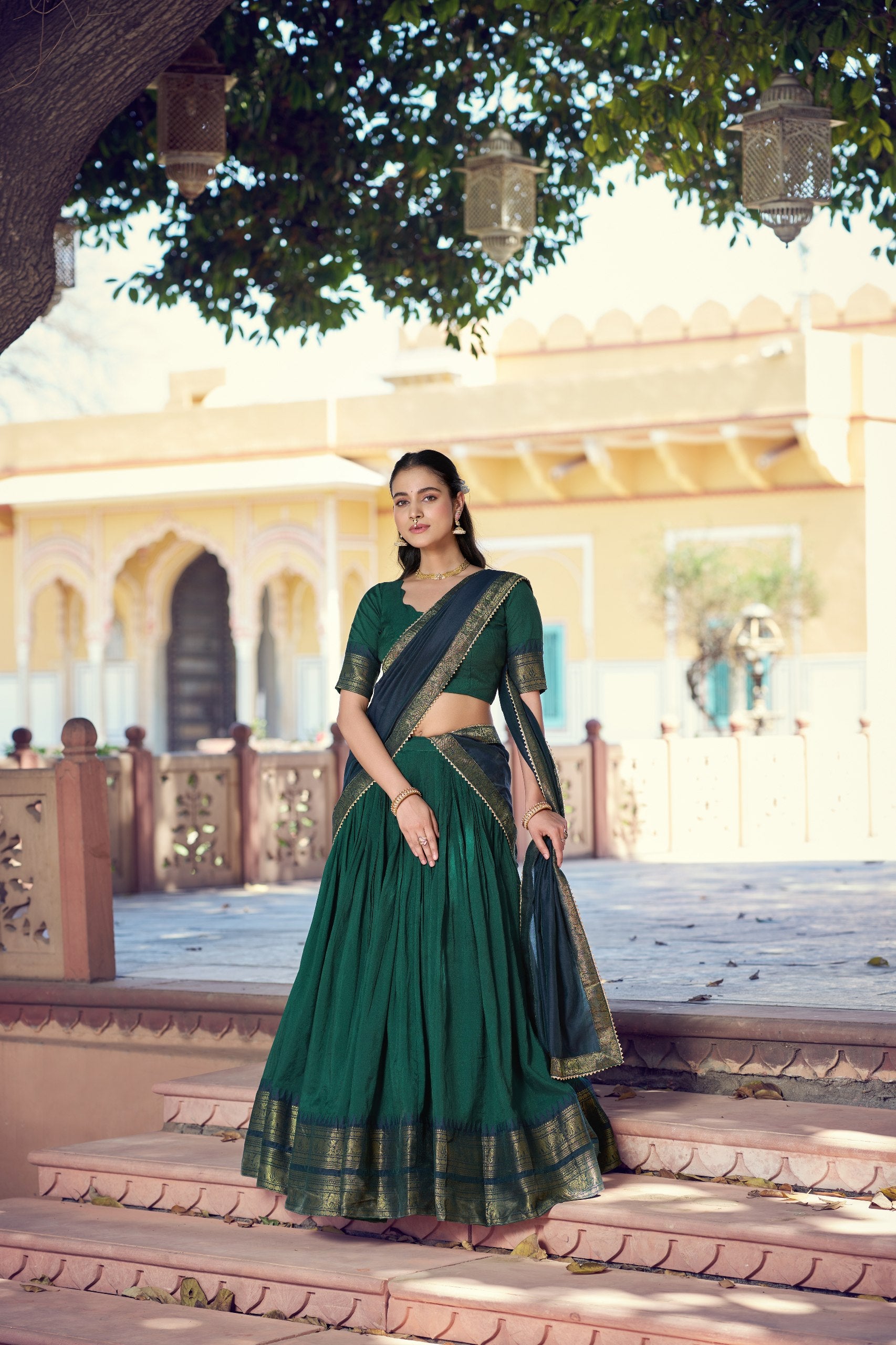 Crafted to reflect the beauty of South Indian traditions while offering comfort and effortless festive charm
