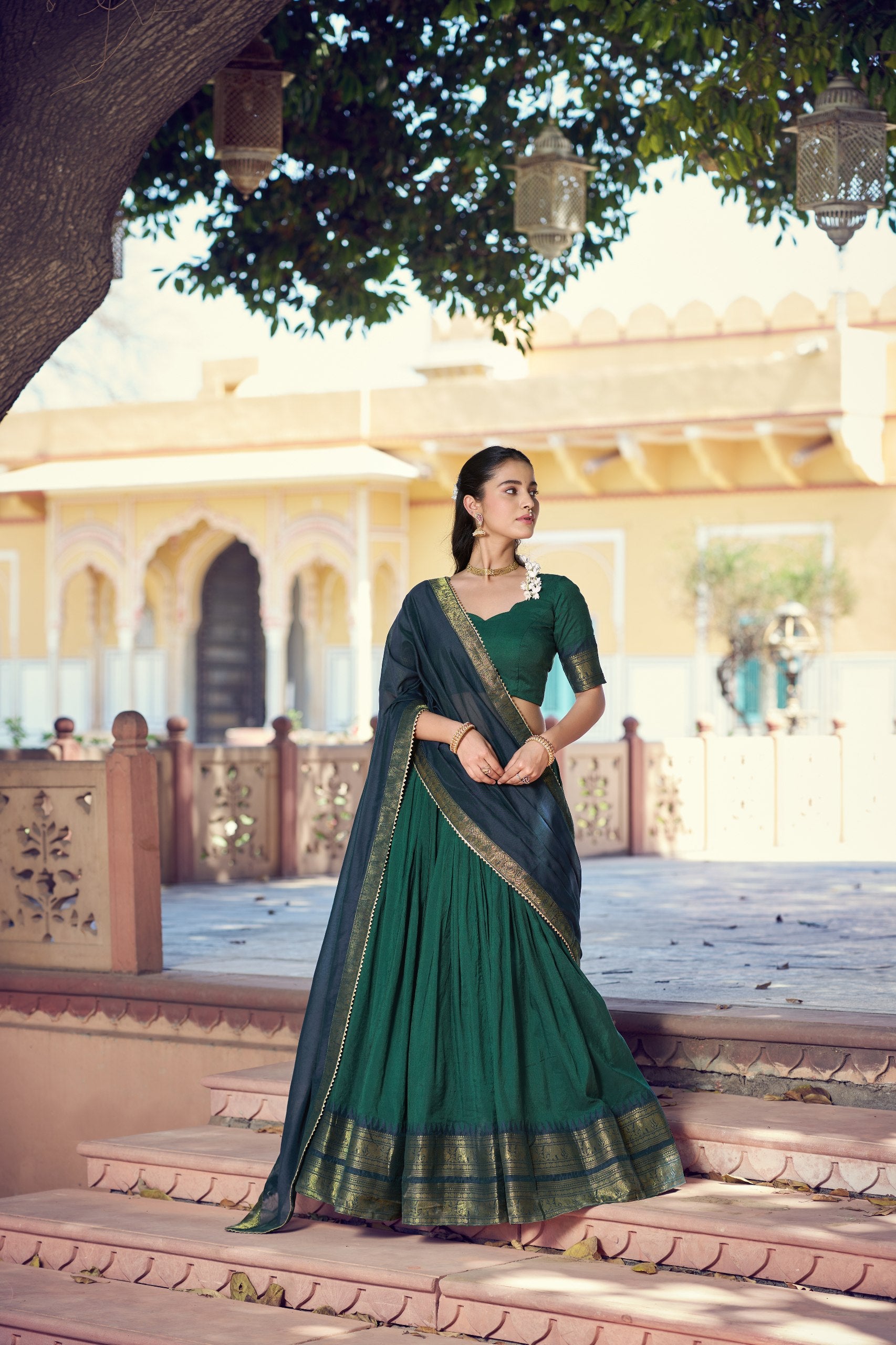Crafted to reflect the beauty of South Indian traditions while offering comfort and effortless festive charm
