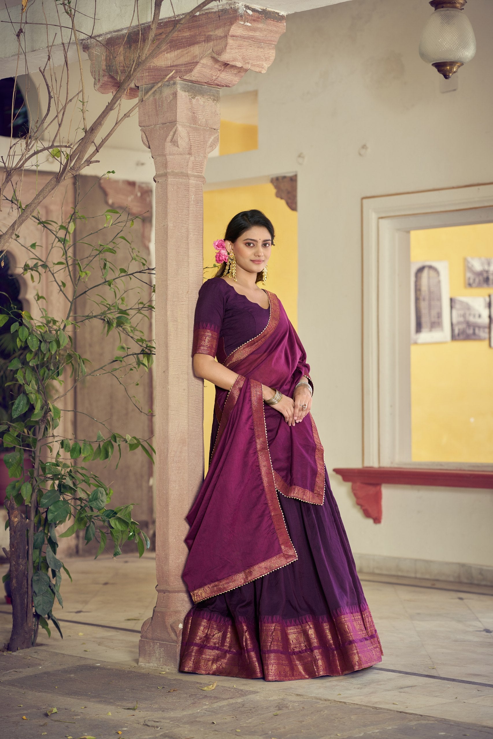 Crafted to reflect the beauty of South Indian traditions while offering comfort and effortless festive charm