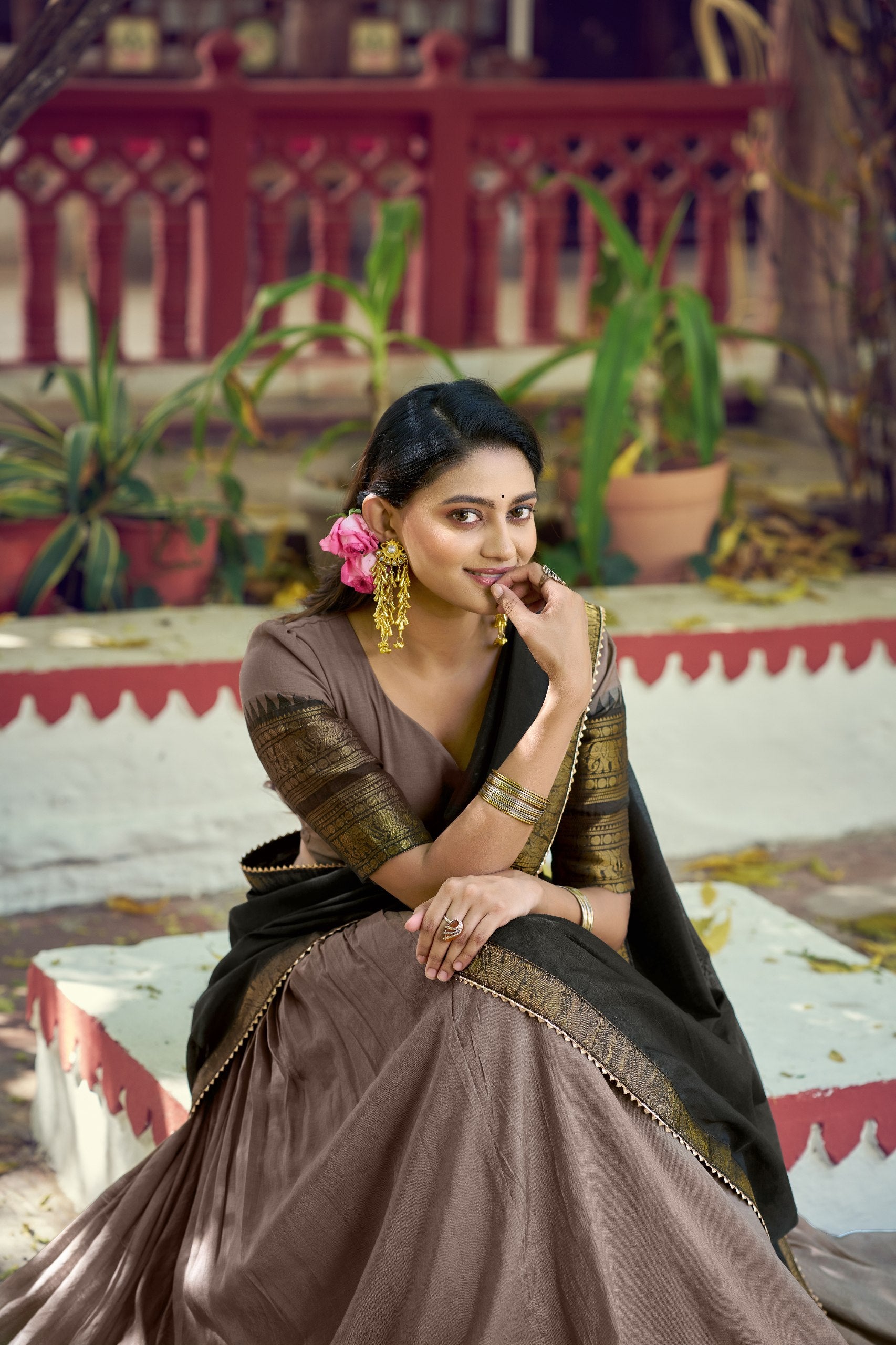 Crafted to reflect the beauty of South Indian traditions while offering comfort and effortless festive charm