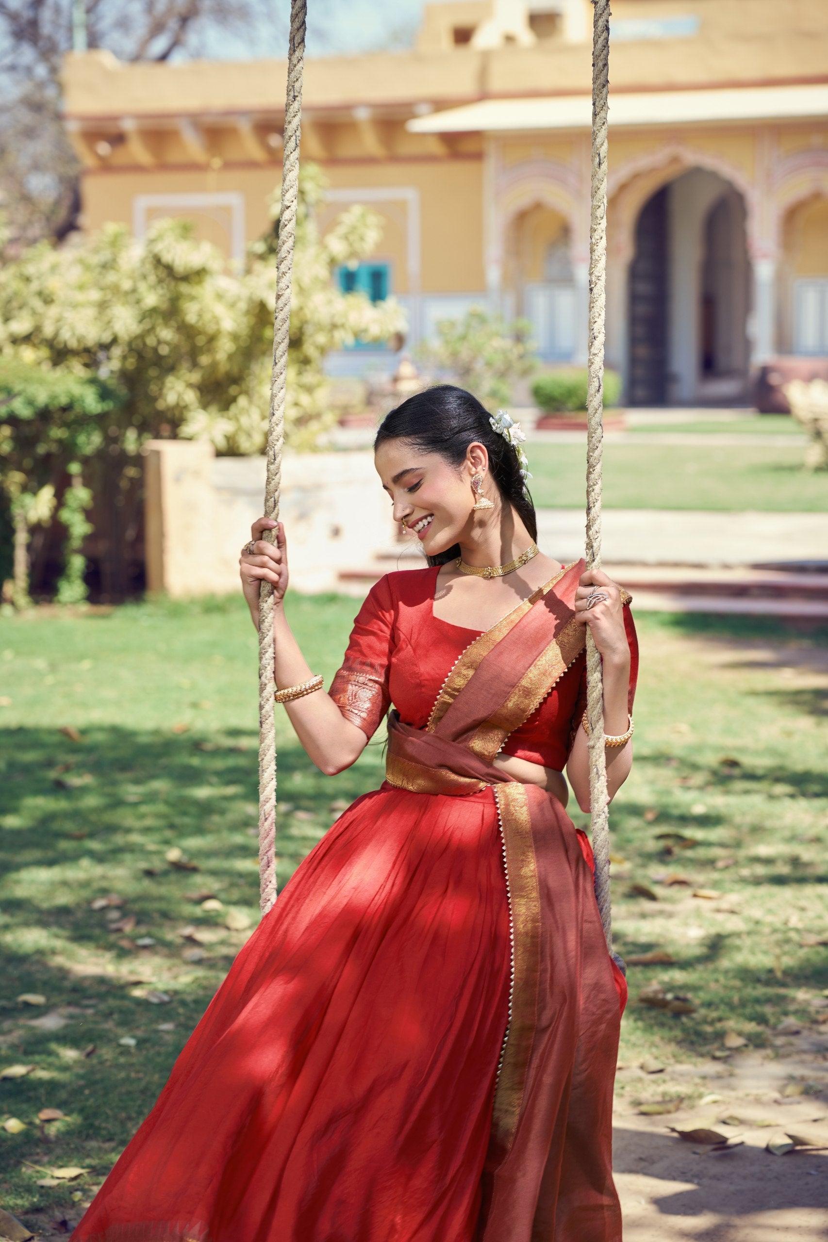 Crafted to reflect the beauty of South Indian traditions while offering comfort and effortless festive charm