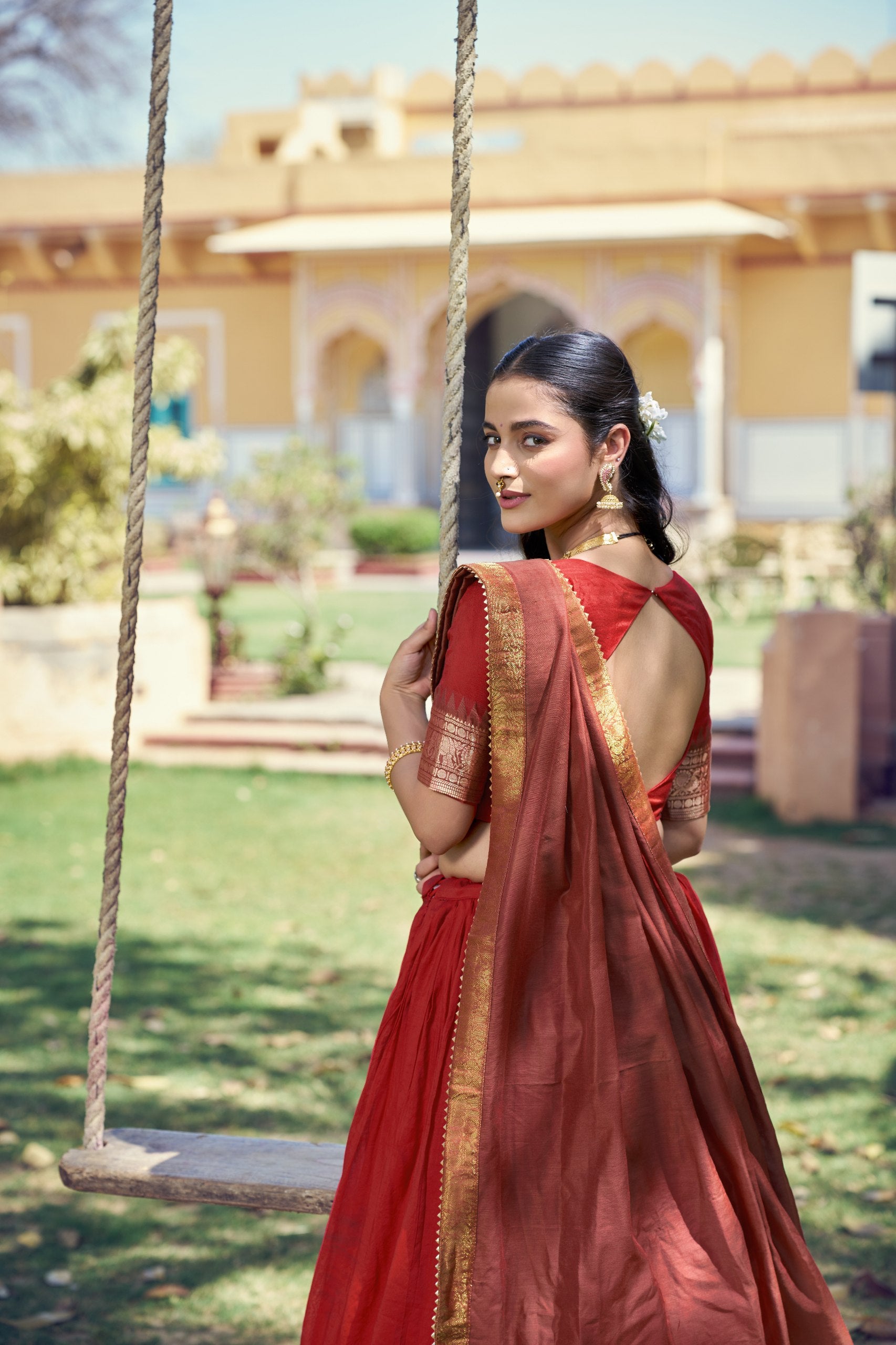Crafted to reflect the beauty of South Indian traditions while offering comfort and effortless festive charm
