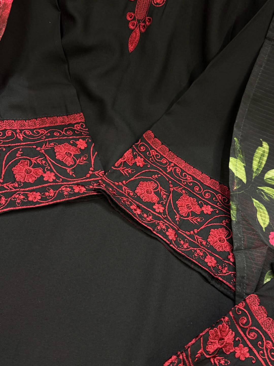 Elegant Heavy Embroidered Work Designer Three Piece Set"*