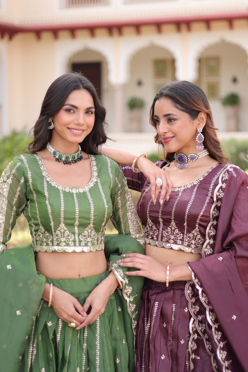 Exclusive Trendy Look Lehenga choli Dupatta Set