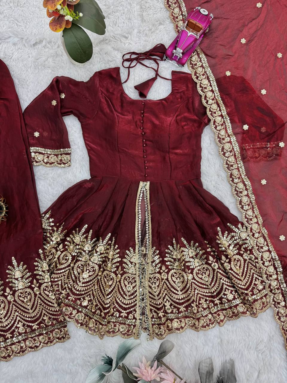 Designer Kurta Palazzo Set for Women | Embroidered Ethnic Wear Collection with Dupatta | Festive & Party Wear