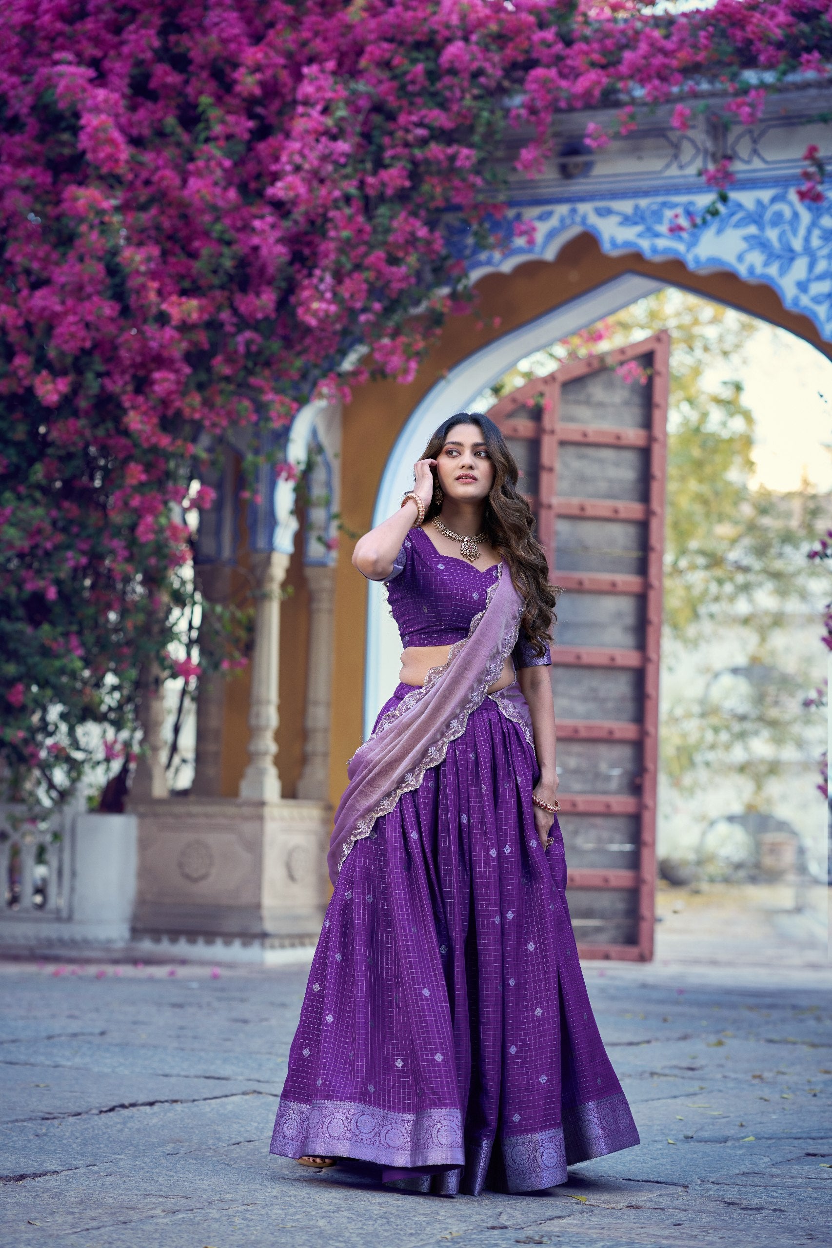 Women's Designer Lehenga Choli with Organza Dupatta | Sequins Embroidered Party Wear Wedding & Festive Ethnic Wear
