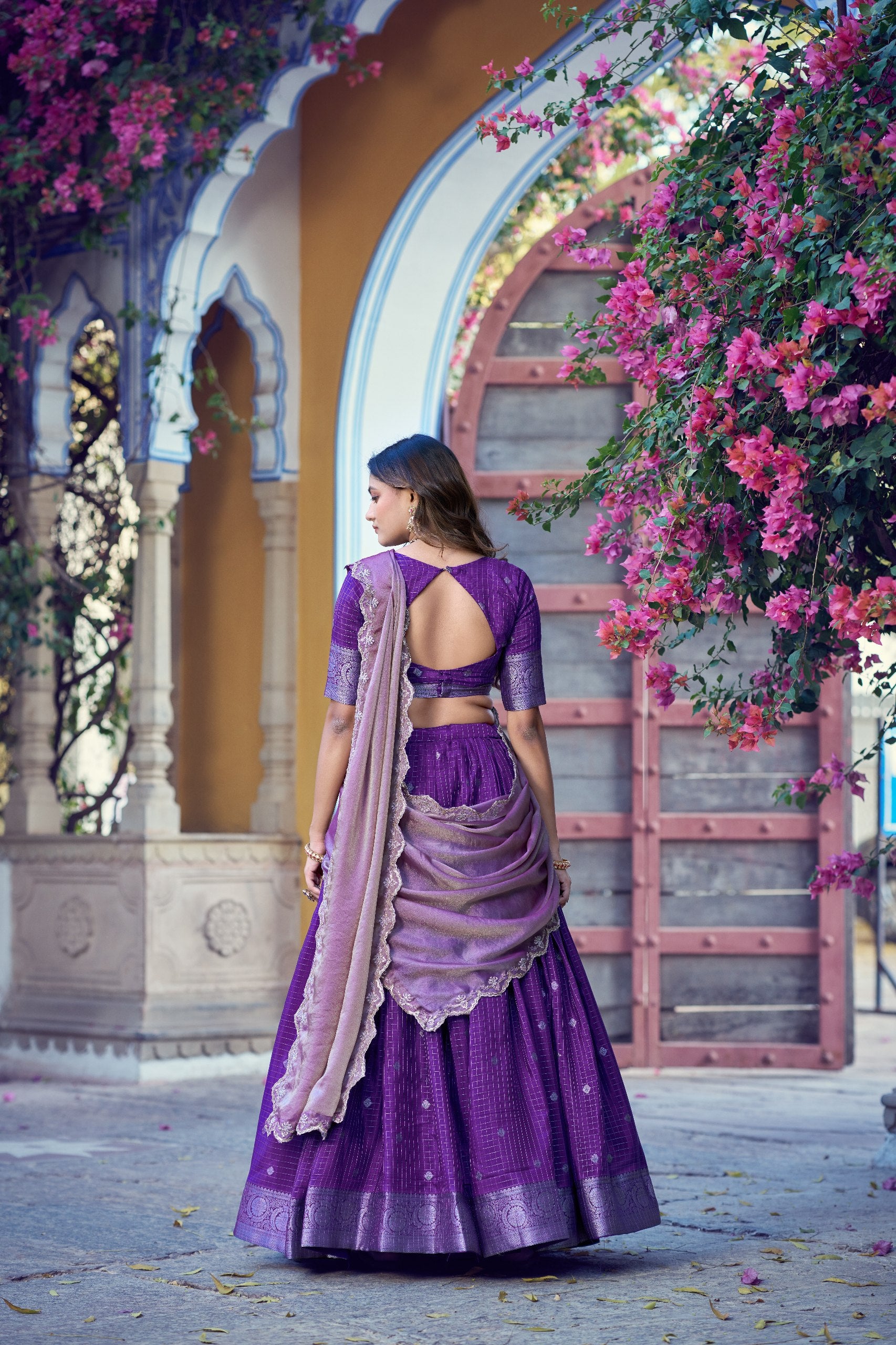 Women's Designer Lehenga Choli with Organza Dupatta | Sequins Embroidered Party Wear Wedding & Festive Ethnic Wear