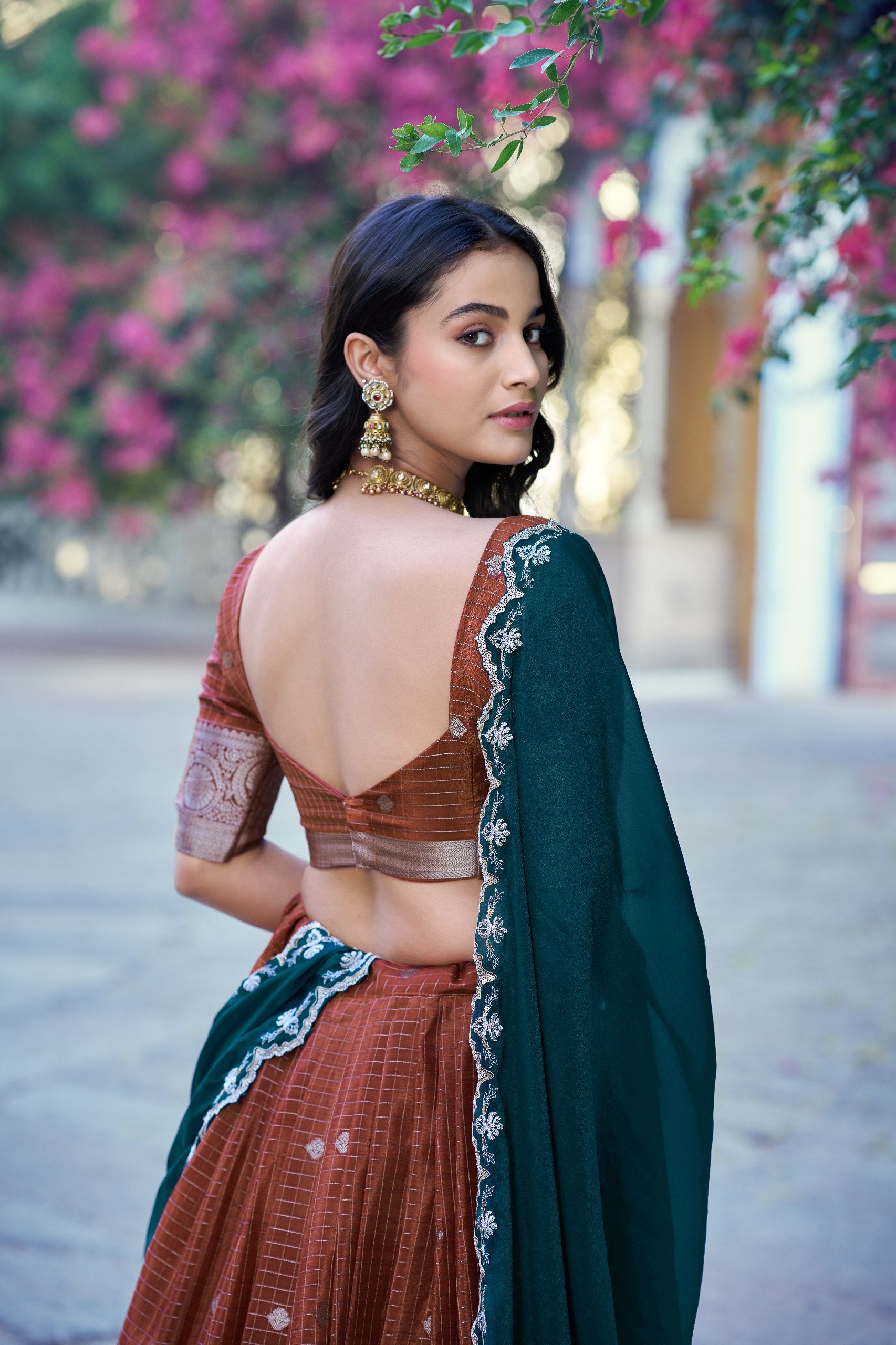 Women's Designer Lehenga Choli with Organza Dupatta | Sequins Embroidered Party Wear Wedding & Festive Ethnic Wear