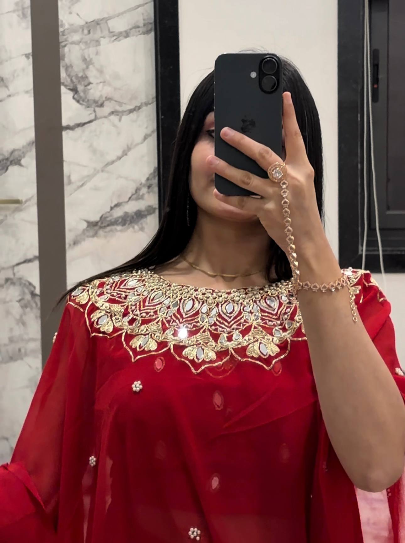 Elegant Kaftan Style Ready-to-Wear Saree with Heavy Embroidered Neck – Premium Party Wear