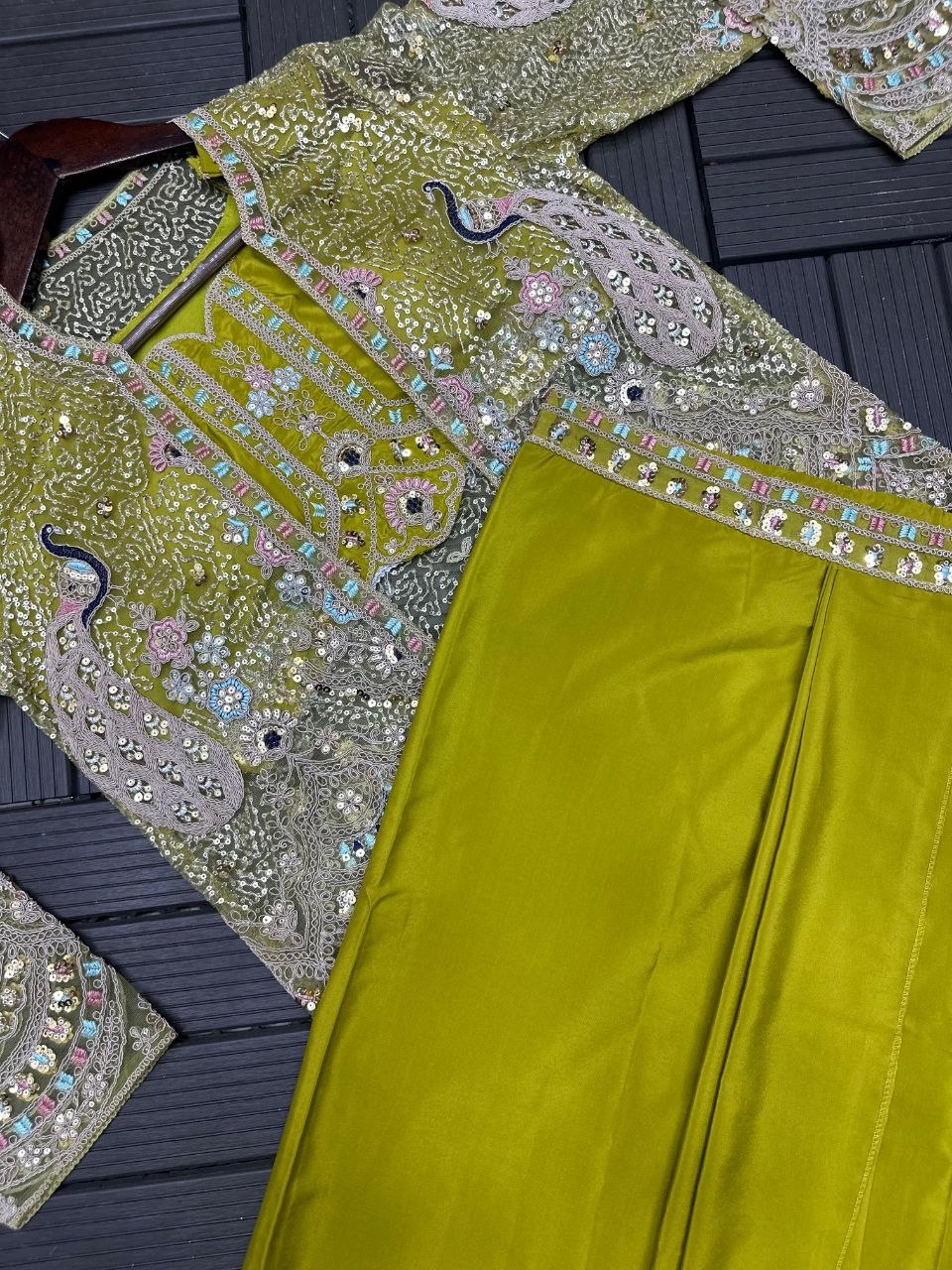 New Super Trending Party Wear Koti with dhoti style Lehenga