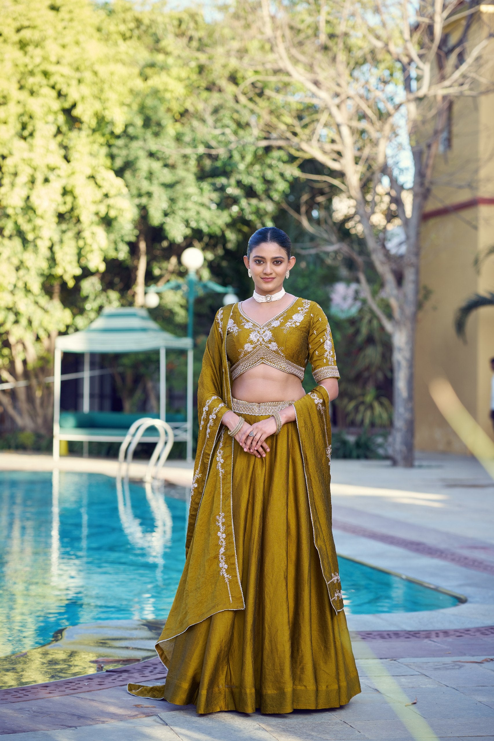 Women's Designer Ready to Wear Lehenga Saree | Heavy Sequins & Zari Embroidered Party Wear Ethnic Wear | Wedding, Reception & Festive Collection