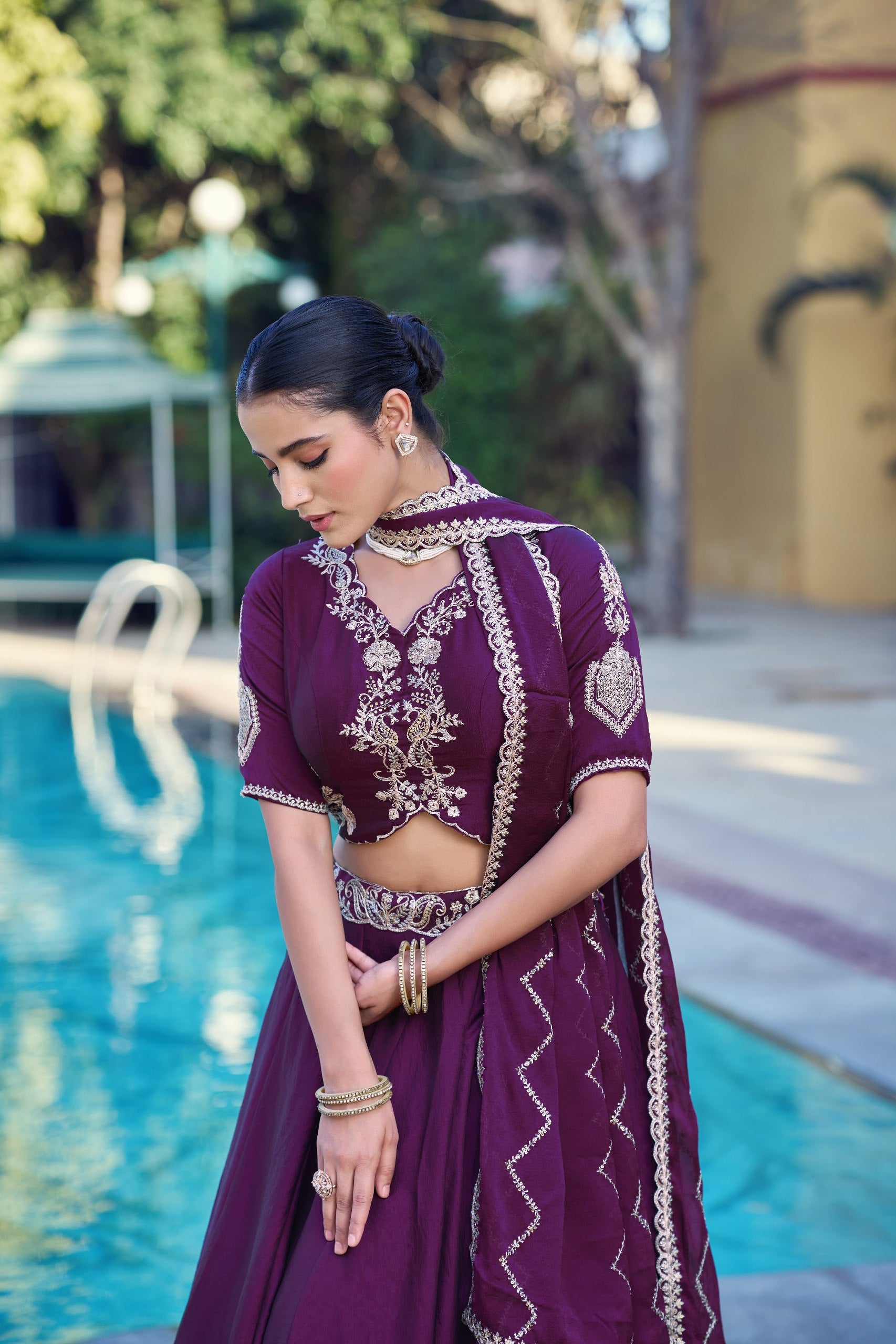 Women's Designer Ready to Wear Lehenga Saree | Heavy Sequins & Zari Embroidered Party Wear Ethnic Wear | Wedding, Reception & Festive Collection
