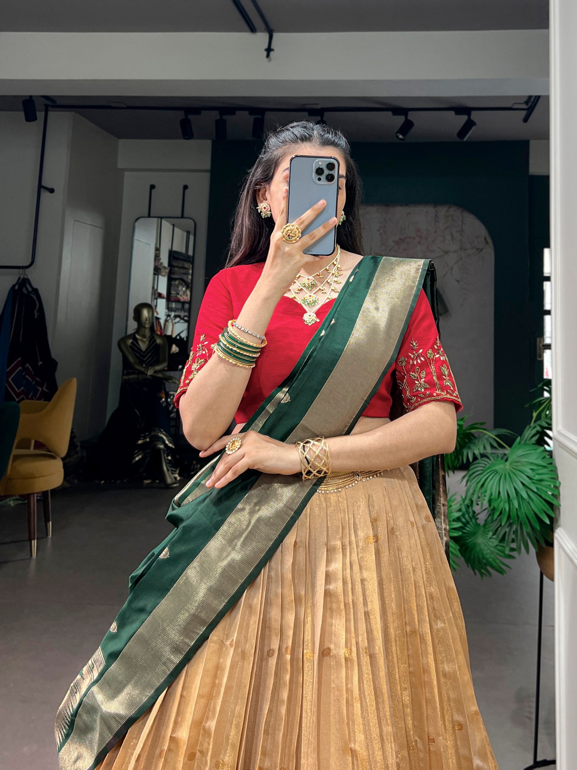 Women's Paithani Silk Lehenga Choli with Dupatta | Traditional Zari Woven Designer Wedding, Festive & Party Wear
