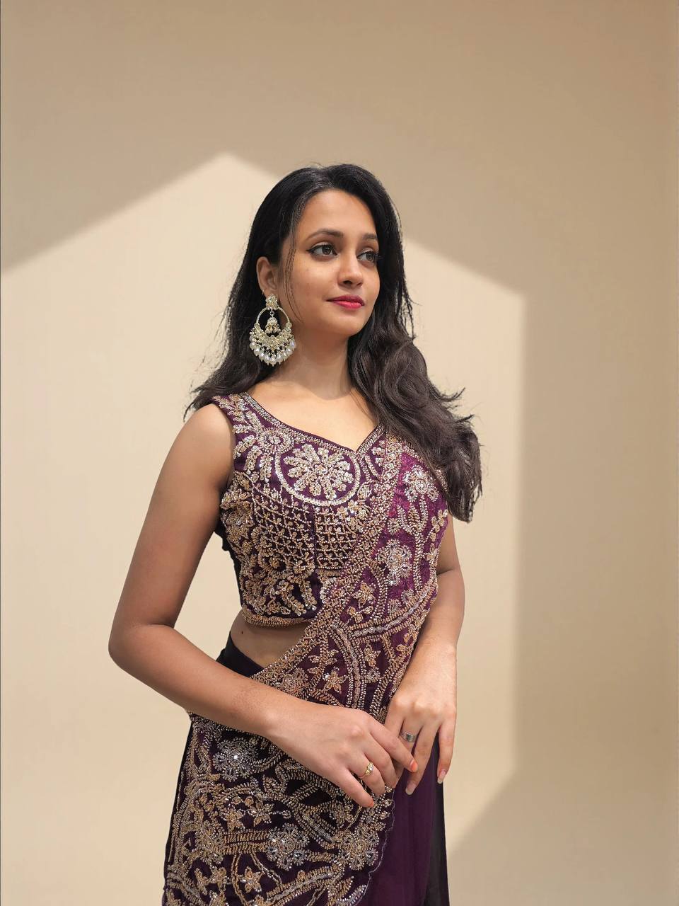 Premium Designer Saree with Heavy Embroidery Blouse – Elegant Party Wear