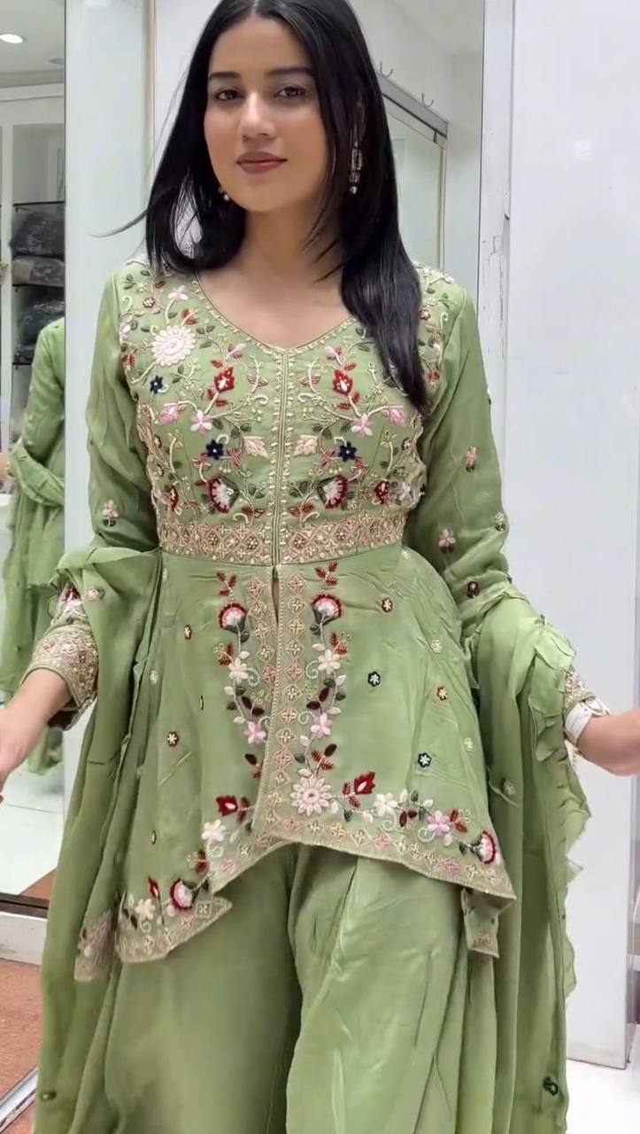 Premium Embroidered Sharara Set for Women with Dupatta | Party Wear Ethnic Outfit