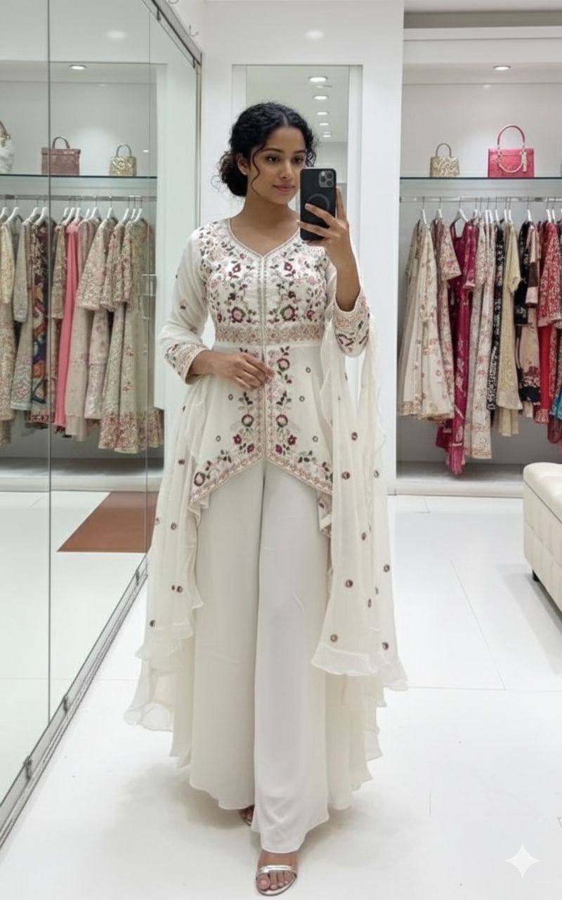 Premium Embroidered Sharara Set for Women with Dupatta | Party Wear Ethnic Outfit