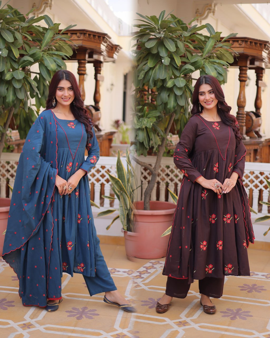 Graceful Kurta Pant Set with Dupatta – Premium Collection