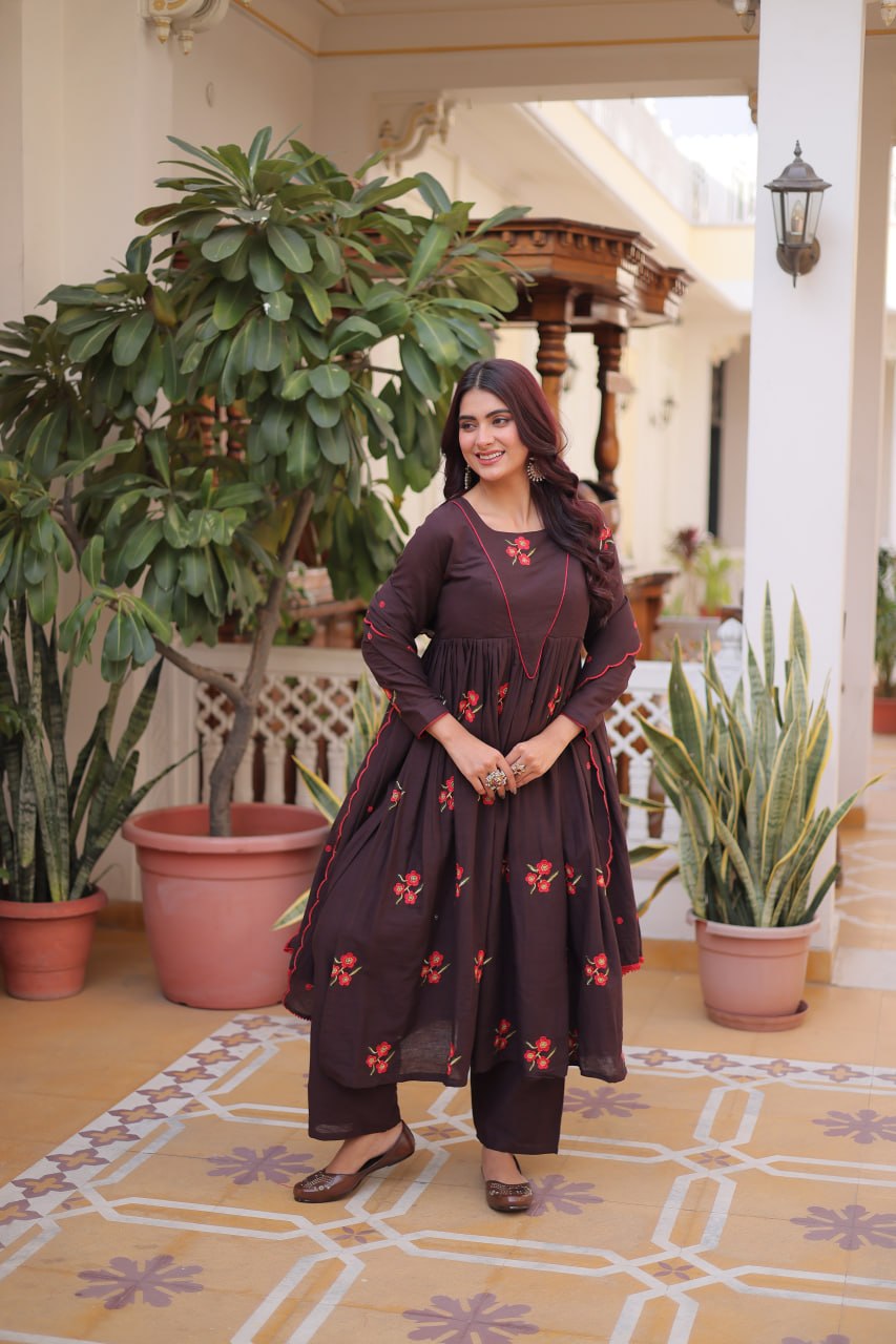 Graceful Kurta Pant Set with Dupatta – Premium Collection