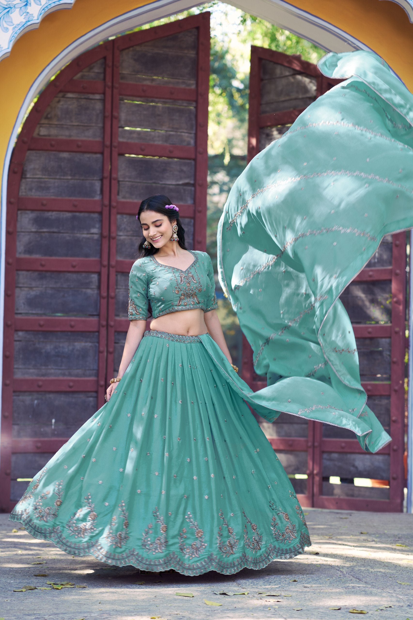 Designer Lehenga Choli Set for Women | Embroidered Party Wear Lehenga with Dupatta | Festive & Wedding Collection