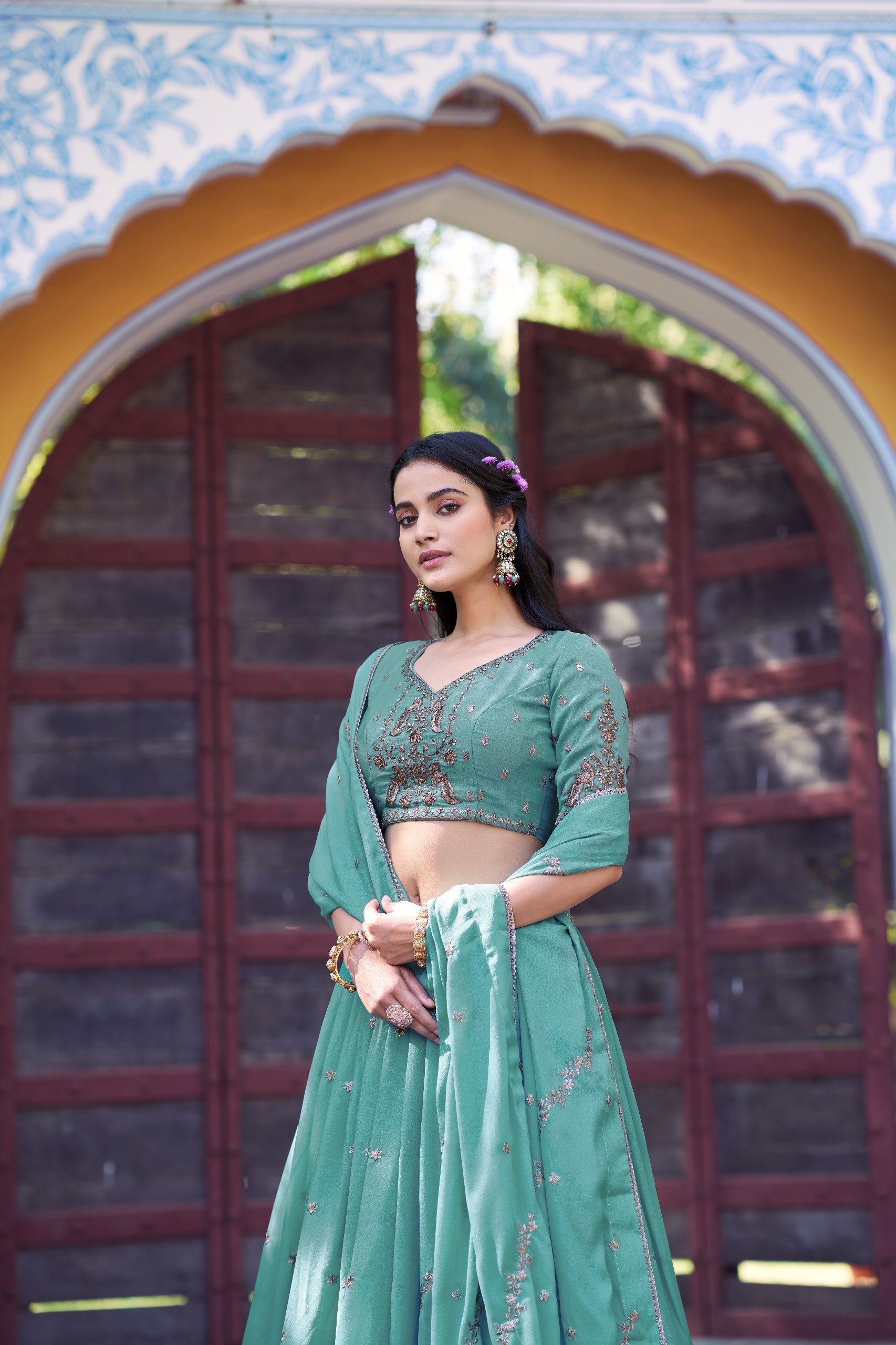 Designer Lehenga Choli Set for Women | Embroidered Party Wear Lehenga with Dupatta | Festive & Wedding Collection