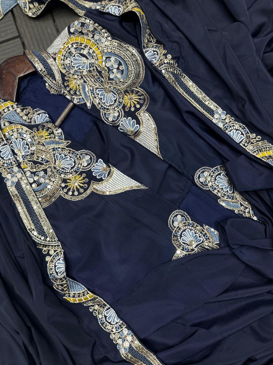 Premium Designer Koti Style Ready-To-Wear Saree Collection | Heavy Embroidery Party Wear Saree Set