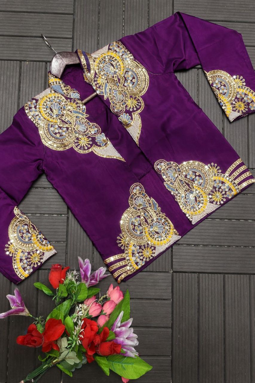 Premium Designer Koti Style Ready-To-Wear Saree Collection | Heavy Embroidery Party Wear Saree Set