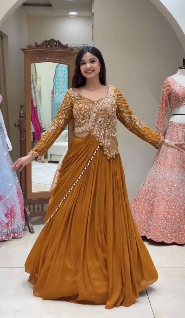🤷‍♀️New Launching Embroidery Work Lehenga Choli🤷‍♀️