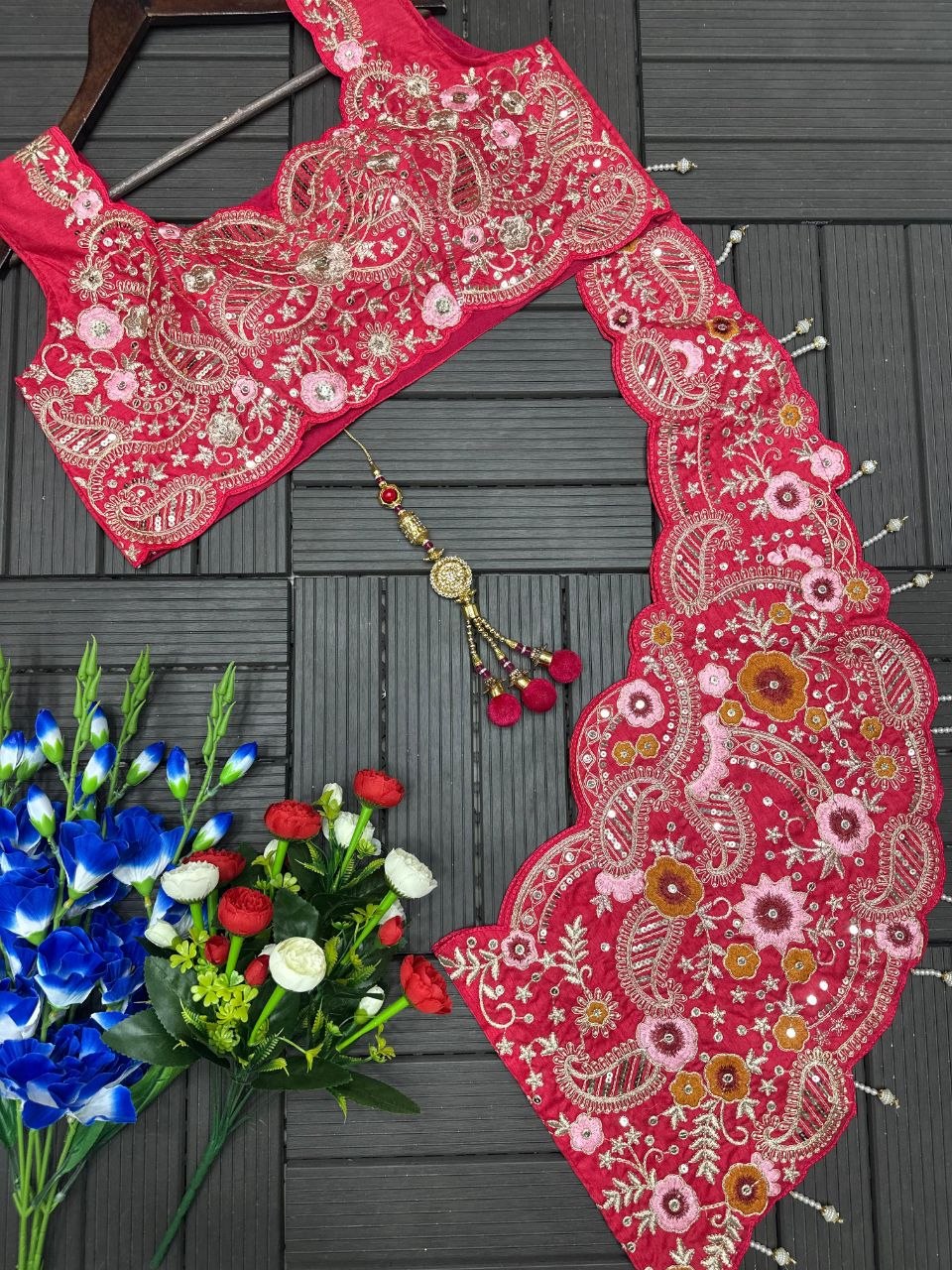 New Super Embroidery Coding work  Lehengha choli
