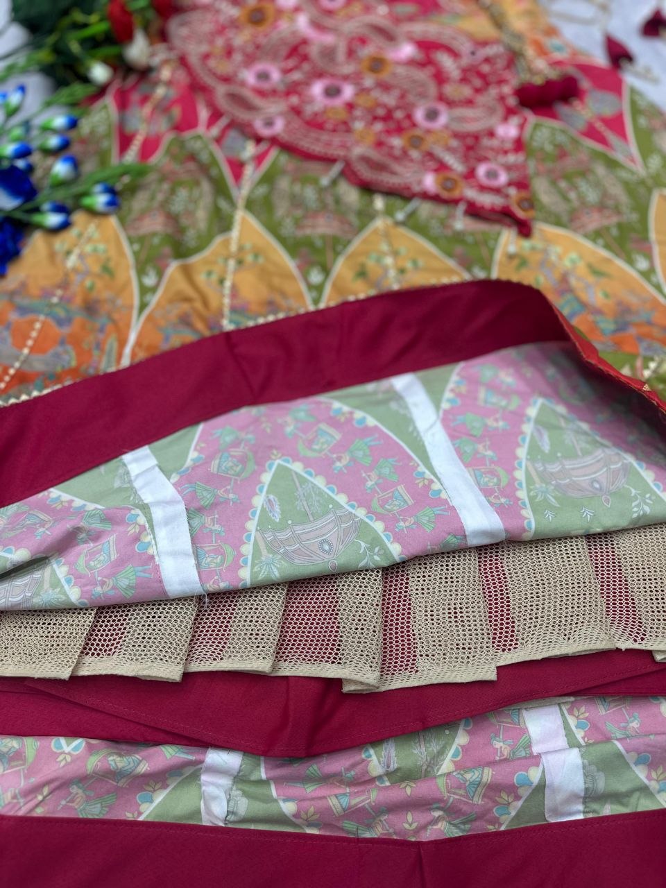 New Super Embroidery Coding work  Lehengha choli