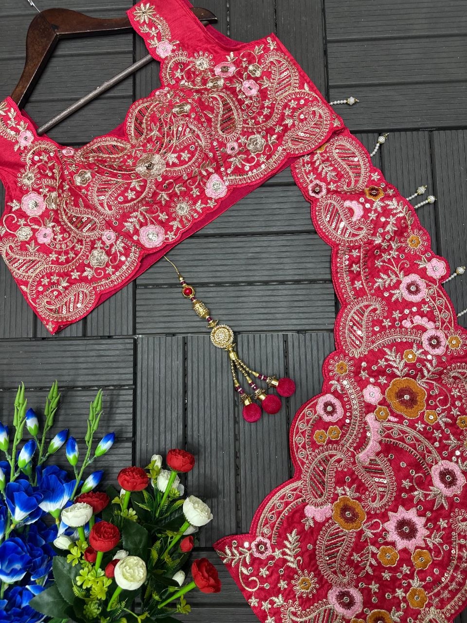 New Super Embroidery Coding work  Lehengha choli