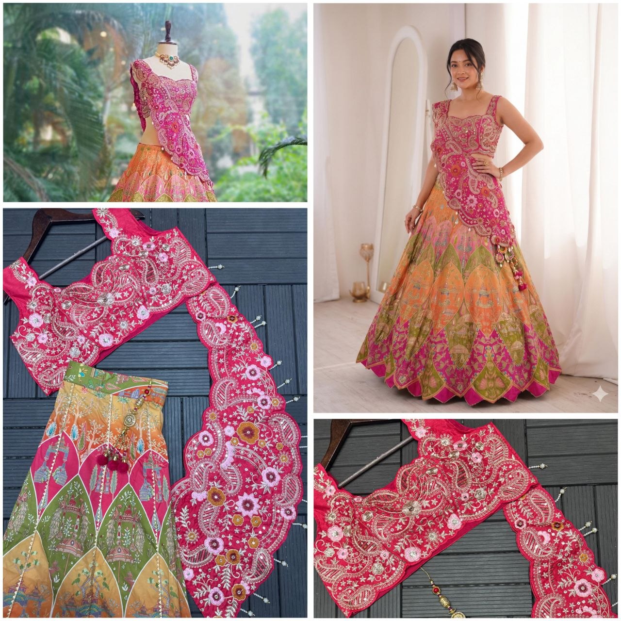 New Super Embroidery Coding work  Lehengha choli
